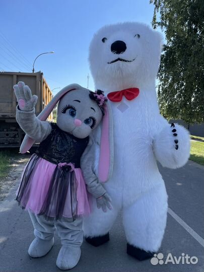 Ростовая кукла белый мишка