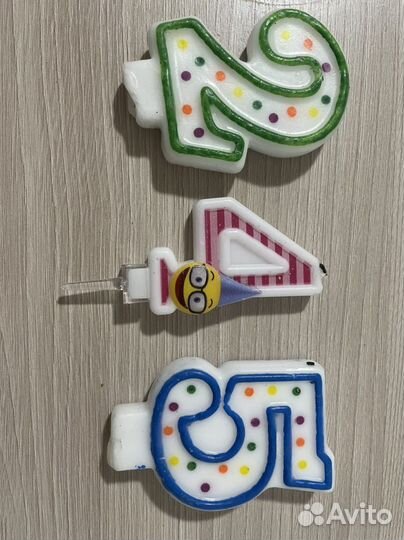 Свеча цифра 2 4 5 6