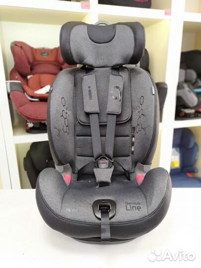 Автокресло 9-36кг изофикс Rant IQ Genius Dark grey