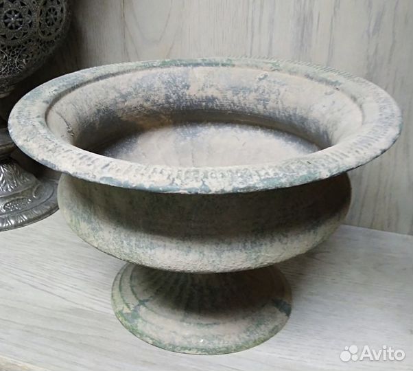 Кашпо декоративное алюминий