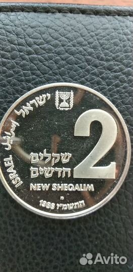 Коллекционные монеты. 2 Шекеля Израиль.Серебро