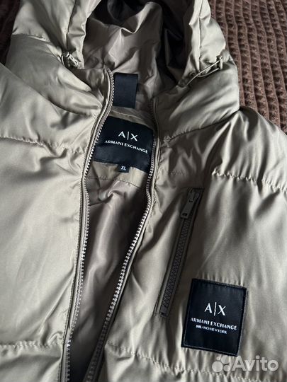 Пуховик мужской armani exchange