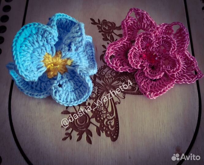 Резинка для волос крючком