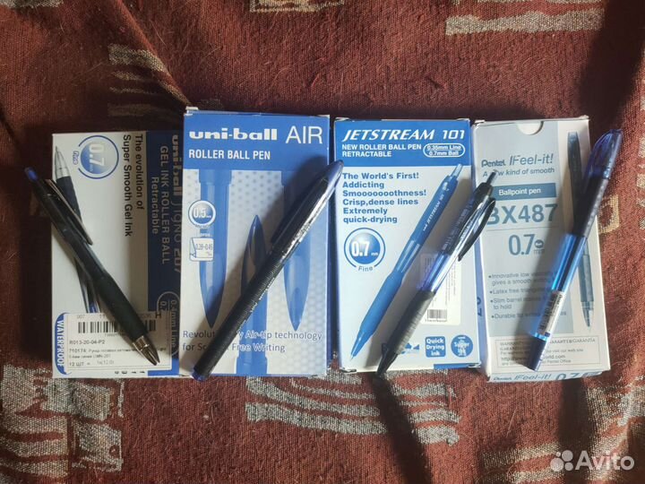 Ручки гелевые/шариковые Uniball, Pentel