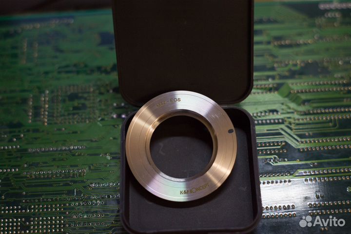 Переходник м42-canon EF фирмы k&f, чип Лушникова