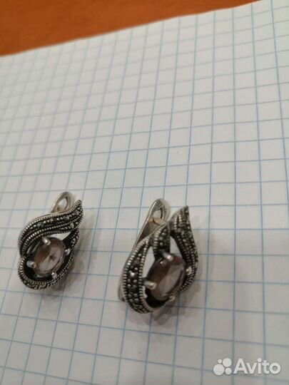 Серьги серебро