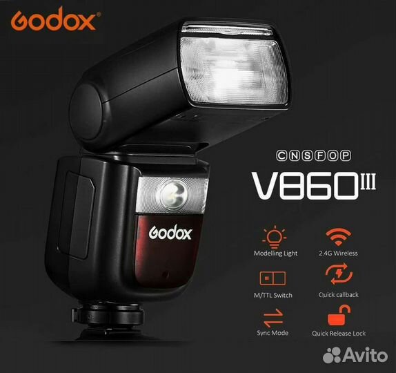 Godox v860III C/N/S/F/O/P новые вспышки