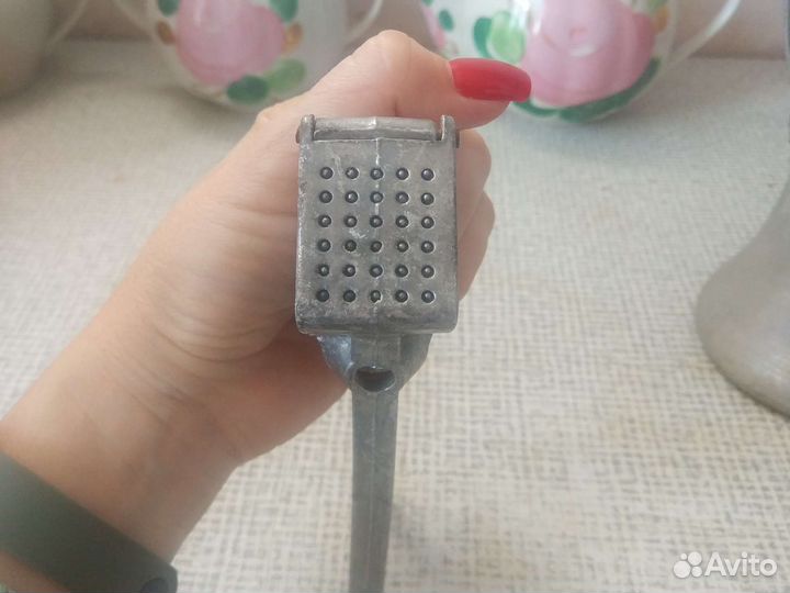 Турка для кофе СССР алюминиевая, пресс для чеснока