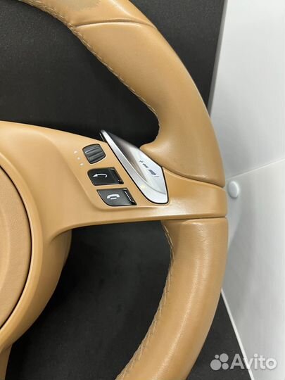 Руль бежевый с подушкой Porsche Cayenne Panamera