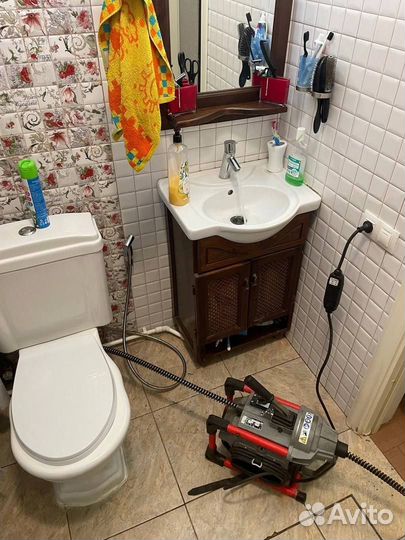 Устранение засора Прочистка канализации