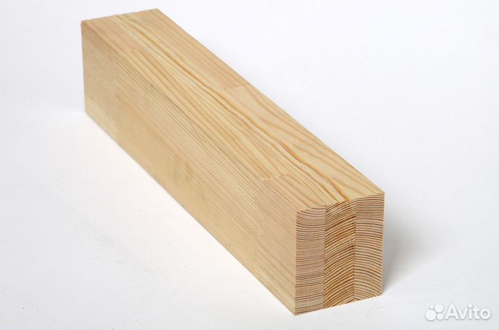 Клееный брус 80х80х3000 мм сосна сорт А