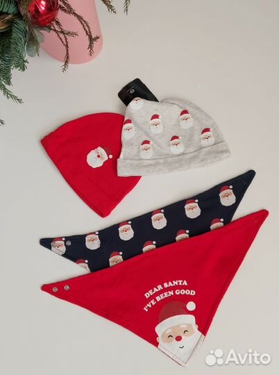 Новогодние шапки и нагрудники