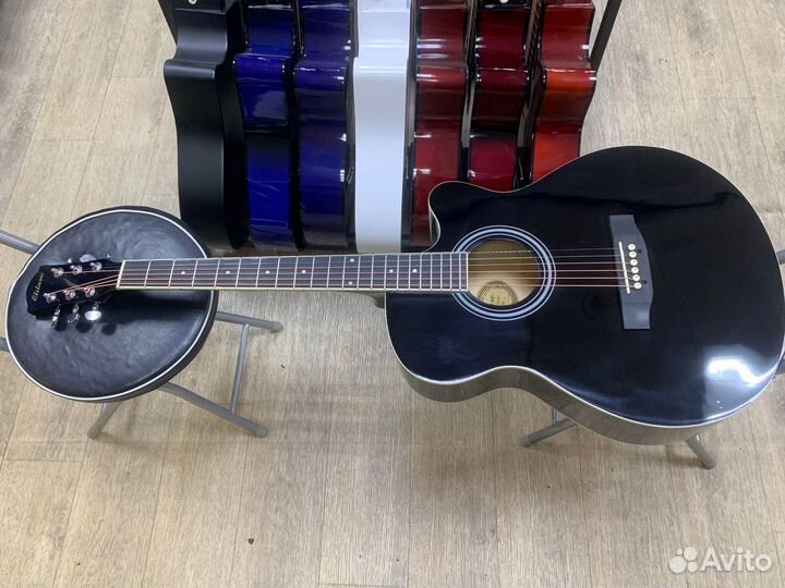 Гитара Elitaro акустическая чёрная
