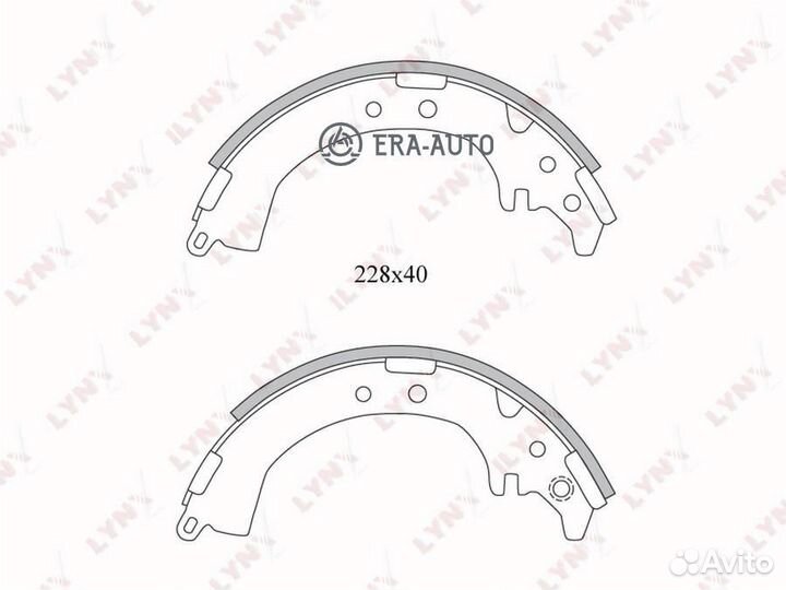 Lynxauto BS7507 Колодки тормозные барабанные зад