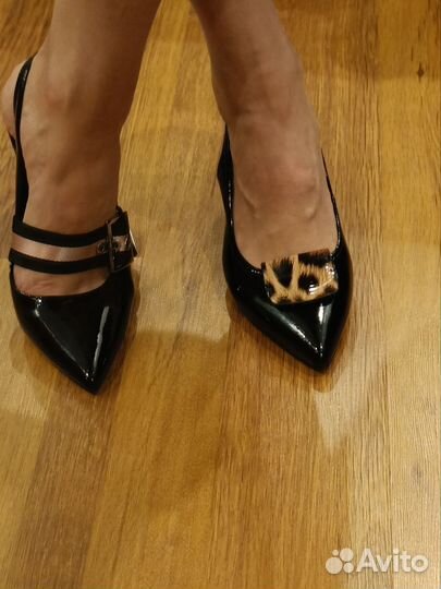 Туфли-слингбэки с открытой пяткой