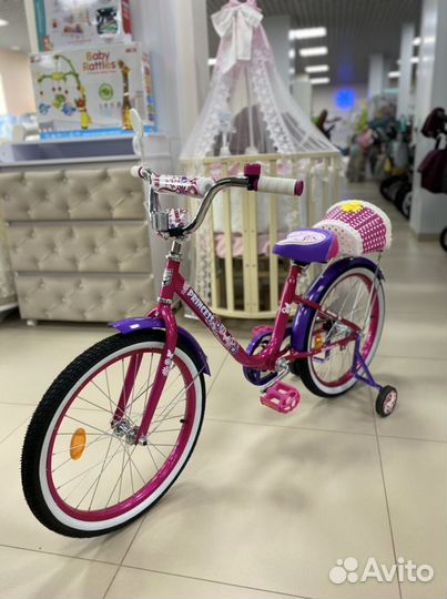 Велосипед black aqua princess 20 дюймов (роз/борд)