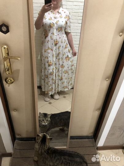 Шелковое платье mango