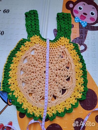 Детский топ, туника ручной работы