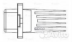 Резистор электровентилятора отопителя (auto A/C