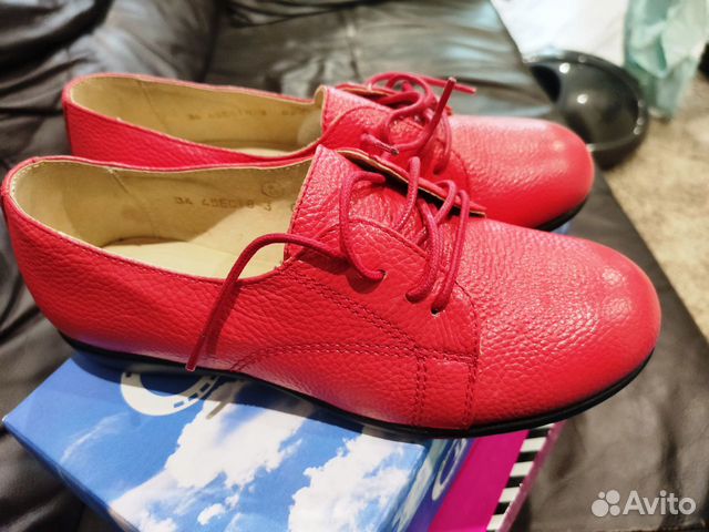 Полуботиночки кожаные д/девочки 34 размера