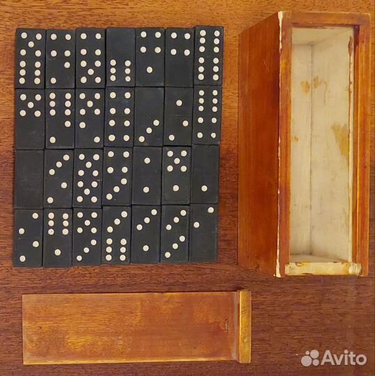 Домино деревянное СССР, детское, пластик