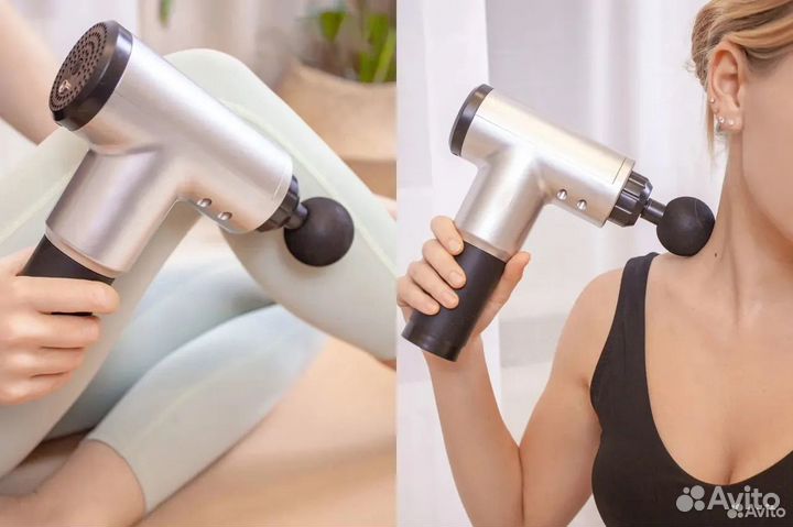 Перкуссионный вибромассажер (массажер пистолет)