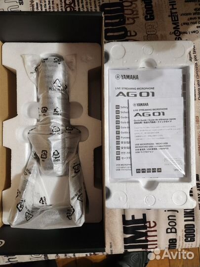 Yamaha AG01 BK – конденсаторный USB микрофон с DSP