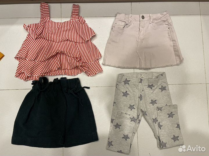 Пакет вещей на девочку 110см