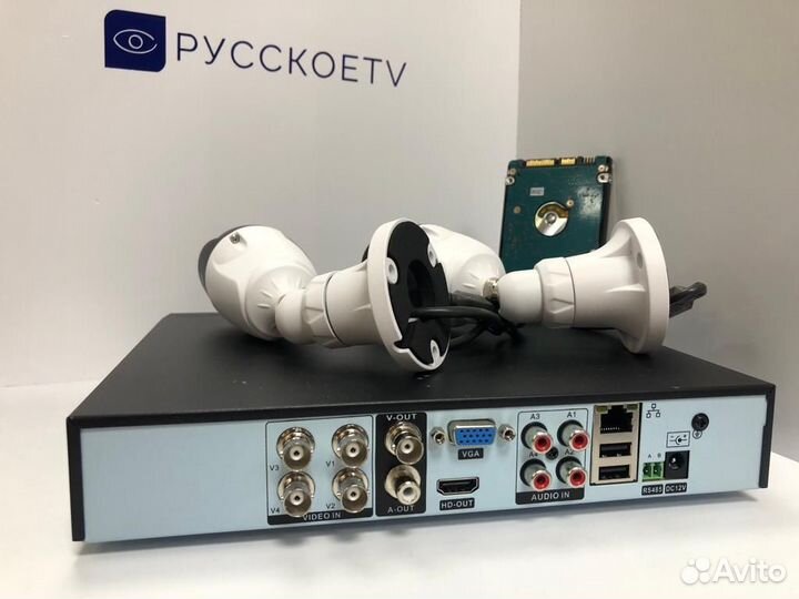 Комплект видеонабюлюдения под ключ 2 камеры