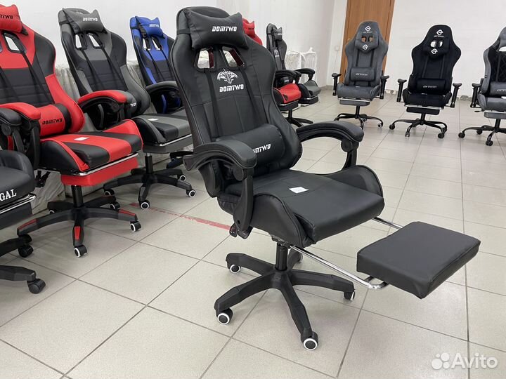 Игровое кресло компьютерное кресло 206F черное