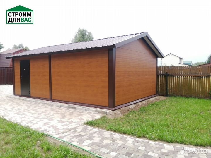 Гараж из сендвич панелей
