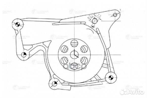 Насос водяной для а/м Renault Duster (12) /Mega