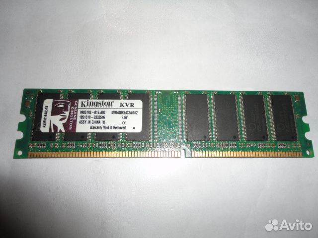 Kingston KVR400X64C3A/512 (PC-3200) 400MHZ DDR