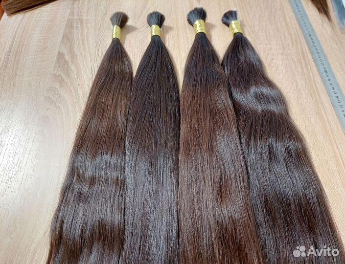 Детские волосы в срезе, 60см, прямые, рассрочка