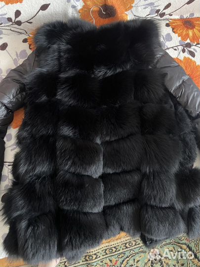 Жилетка из песца черная 44-46