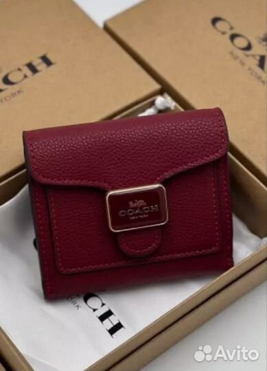 Кошелек coach кожа