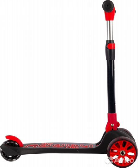 Самокат трехколесный sitis Rubber черный Adl3647