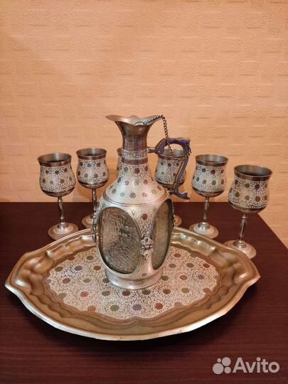 Набор для вина.Латунь