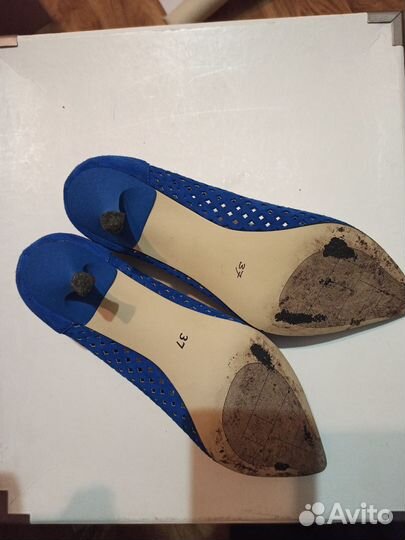 Туфли La mienne натуральная замша 37