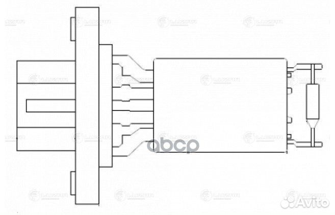 Резистор э/вент. отоп. для а/м Ford Focus II