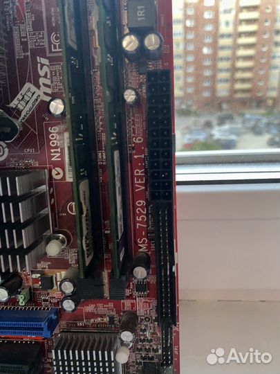 Материнская плата с процессором 4 ядра