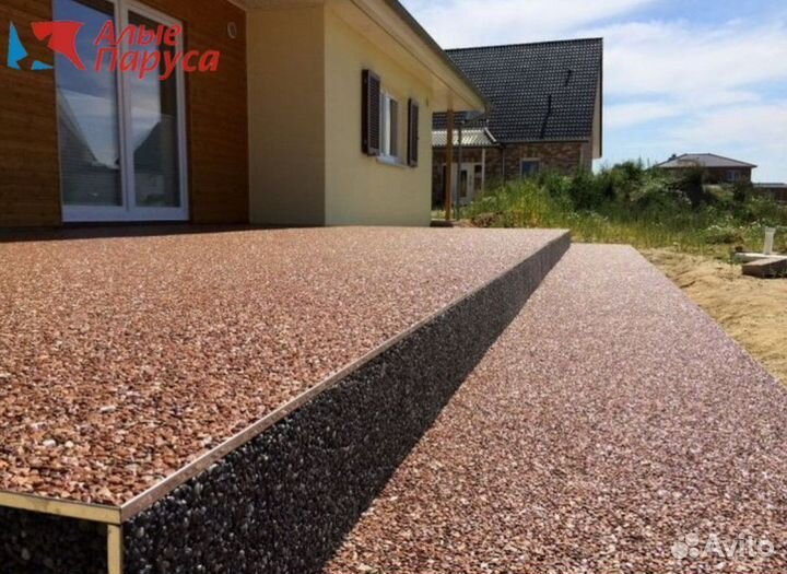 Каменный ковер. Отделка бассейна