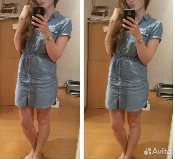 Джинсовое платье