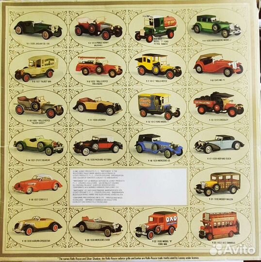 Матчбокс Matchbox: Y3, Y5, Y10, Y12, Y13 + Y1, Y8