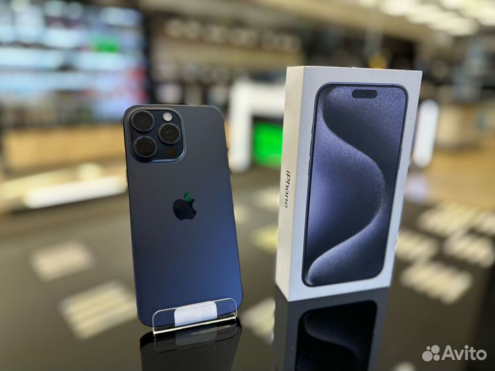 Смартфон Apple iPhone 15 pro max 512Gb Blue Titan