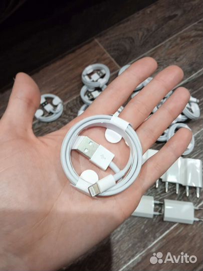 Зарядка на iPhone кабель + блок. Комплект