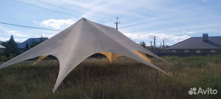 Тент шатер Звезда (двойная 100м2). Аренда