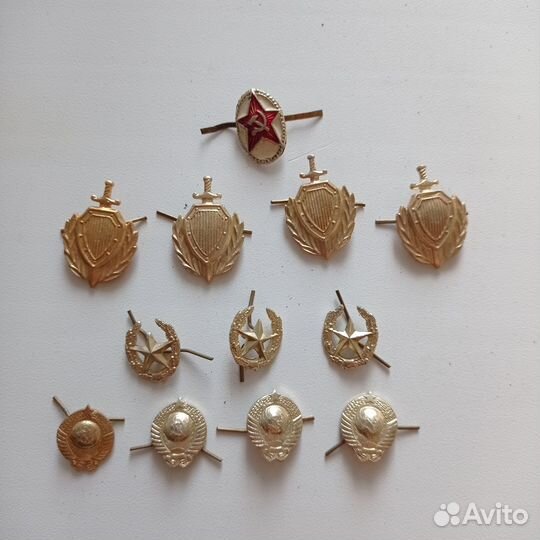 Погоны Кокарды знаки отличия СССР РФ мвд вмф