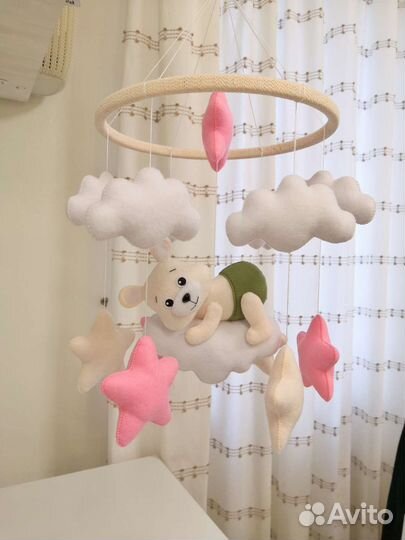 Мобиль детский из фетра