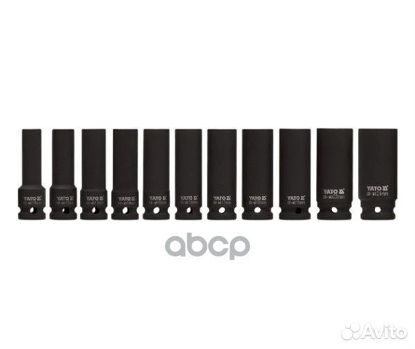 Набор головок ударных торцевых глубоких 1/2 inc